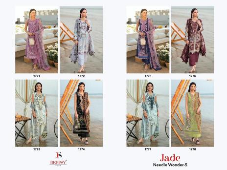 Deepsy jade needle wonder-5 salwar suit wholesale surat